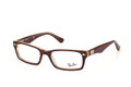 Ray Ban Eyeglasses RX 5206 5372 Top Red On Transparent Beige 54-18-145