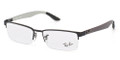 Ray Ban Eyeglasses RX 8412 2503 Matte Black 54-17-145