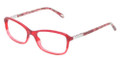 Tiffany Eyeglasses TF 2075 8145 Red Transparent 53-16-140
