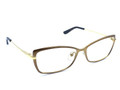 Tory Burch Eyeglasses TY 1035 484 Matte Brushed Brown/Gold 53mm