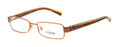 Vogue Eyeglasses VO 3644 830 Orange Metallic 52-17-135