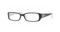 Vogue Eyeglasses VO 2594B 1455 Black White Striped 49-15-135