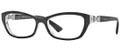 Vogue Eyeglasses VO 2890 W827 Top Black Transparent 51-16-135
