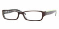 DKNY DY 4587 Eyeglasses 3401 Br Grn Transp 53-16-135