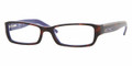 DKNY DY 4587 Eyeglasses 3405 Havana Br Violet 53-16-135