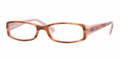 DKNY DY 4593 Eyeglasses 3410 Striped Havana Pink 51-16-135