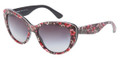 Dolce & Gabbana Sunglasses DG 4189 27788G Top Black Flowers On Black 54-17-140