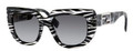 Fendi Sunglasses 0031/S 07YR Black Gray Striped 52-19-140
