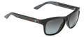 Gucci Sunglasses 3709/S 0IMX Shiny Black / Gray 57-17-145