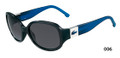 Lacoste Sunglasses L506S 006 Black N Blue 57-17-130