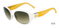 Lacoste Sunglasses L506S 111 White N Yellow 57-17-130