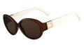 Lacoste Sunglasses L509S 208 Brown N Cream 55-17-130