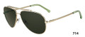 Lacoste Sunglasses L134S 714 Gold 58-12-135
