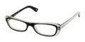 VOGUE VO 2707 Eyeglasses W827 Blk Transp 52-16-135