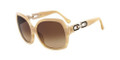 Michael Kors Sunglasses MKS847 ARIA 107 Cream Horn 60-17-130
