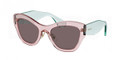 Miu Miu Sunglasses MU 11PS TIJ6X1 Transparent Antique Pink 52-22-145