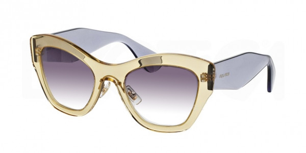 Miu Miu Sunglasses MU 11PS TIM4W1 Transparent Yellow 52-22