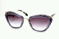 Miu Miu Sunglasses MU 10NS TKC4W1 Lilac Silver 55-24-140