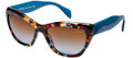 Prada Sunglasses PR 02QS NAG0A4 Havana Spotted Blue 56-17-140