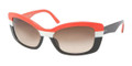 Prada Sunglasses PR 03NS DAN6S1 Orange 57-18-140