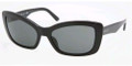 Prada Sunglasses PR 03NS 1AB1A1 Black 57-18-140