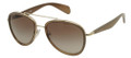 Prada Sunglasses PR 51PS ZVN1X1 Pale Gold 53-19-135