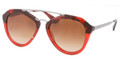 Prada Sunglasses PR 12QS RO01Z1 Red Havana Grad Red 54-18-135