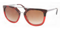 Prada Sunglasses PR 13QS RO01Z1 Red Havana Grad Red 54-20-140