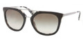 Prada Sunglasses PR 13QS ROK4M1 Black White Havana 54-20-140