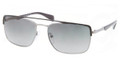 Prada Sunglasses PR 50QS GAQ2D0 Matte Black Gunmetal 58-18-140