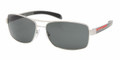 Prada Sport Sunglasses PS 50LS 1BC1A1 Silver 59-15-140