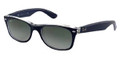 Ray Ban Sunglasses RB 2132 6053M3 Top Blue On Transparent 52-18-145