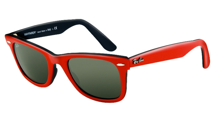 Ray ban black and sales red sunglasses