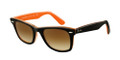 Ray Ban Sunglasses RB2140 100251 Top Black On Transparent Orange 50-22-150