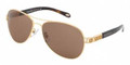 Tiffany Sunglasses TF 3007B 60023G Gold Brown 58-15-130