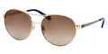 Tory Burch Sunglasses TY 6037 304813 Gold Navy To Print 56-16-135