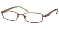 FOSSIL CARLO Eyeglasses 0P2X Satin Br 52-17-140