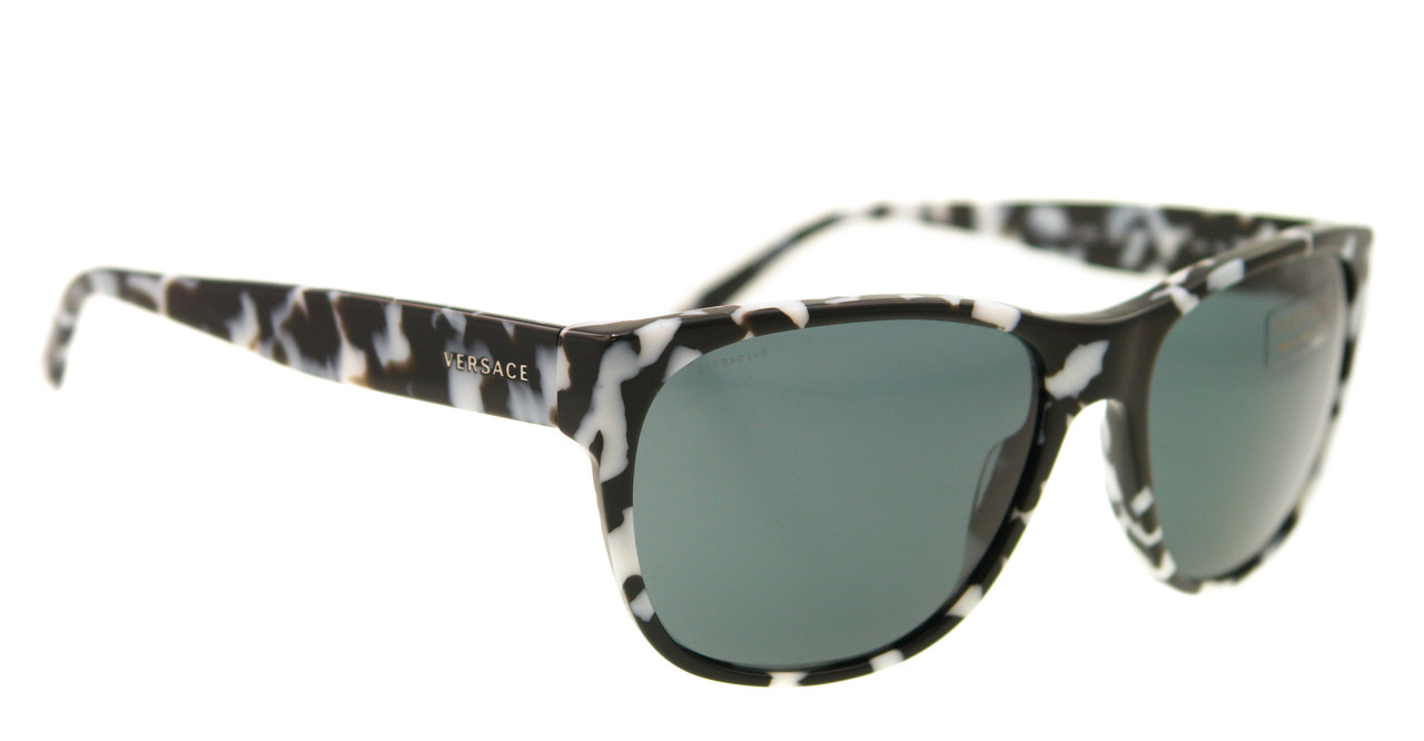 Versace Sunglasses VE 4257 508787 Spotted White Black - Elite Studio