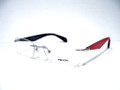 PRADA Eyeglasses PR 55PV 1BC1O1 Silver Pink 52MM