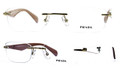 PRADA Eyeglasses PR 55PV ZVN1O1 Gold White 52MM