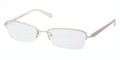  Prada Eyeglasses PR 52OV EAG1O1 Pale Gold 54MM