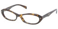 Prada PR11OV Eyeglasses 2AU1O1 HAVANA (5416)