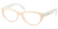  PRADA Eyeglasses PR 01QV QFK1O1 Ivory Grad Pink 54MM