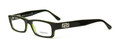 Versace Eyeglasses VE 3102 778 Dark Tortoise with Green Inside 50mm