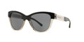 Burberry BE 4206 Sunglasses 355887 Top Black On Grey 55-17-140