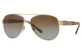 Burberry BE3084 Sunglasses 1145T5 Light Gold 57-14-140