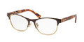 Coach HC 5074 Eyeglasses 9241 Satin Purple Gold/Purple Confetti 52-17-135