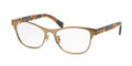 Coach HC 5074 Eyeglasses 9242 Satin Sand/ Confetti Teal 52-17-135