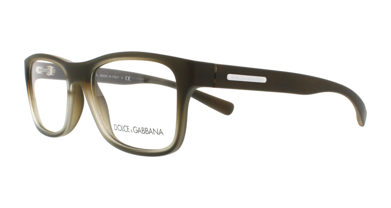 Dolce & Gabbana DG 5005 Eyeglasses 2898 Crystal Military Rubber 54