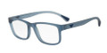 Emporio Armani EA3089 Eyeglasses 5535 Matte Transparent Blue 56-18-145